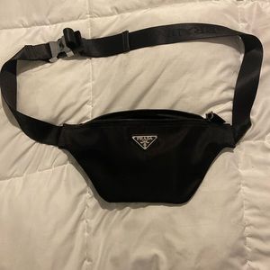 Prada Black Re-Nylon Belt Bag new without tags